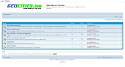 Desktop Screenshot of forums.geocities.ws